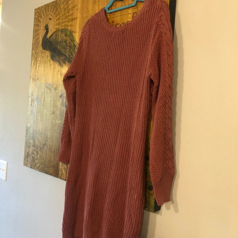 Pink Rose Rust Color Dress Size Large - Picture 4 of 6